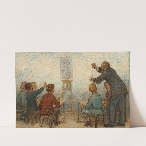 Dessinez enfants, pour soutenir plus tard l’honneur industriel de la République française , Esquisse (1887) by Edmond Eugène Valton