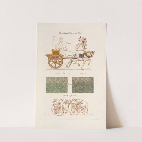 Dessins de char et de pave; no. 6808; extraits de deux manuscrits du commencement du XVIeme. siècle; no. 6920. by Nicolas Xavier Willemin