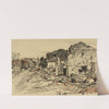 Destroyed Village, War Front by Donald Shaw MacLaughlan