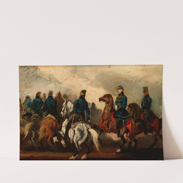 Detachment of Austrian Hussars by Piotr Michałowski