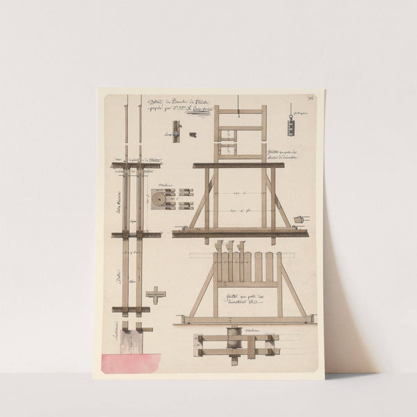 Détail du plancher du théâtre (1777-1825) by Jean Jacques Lequeu