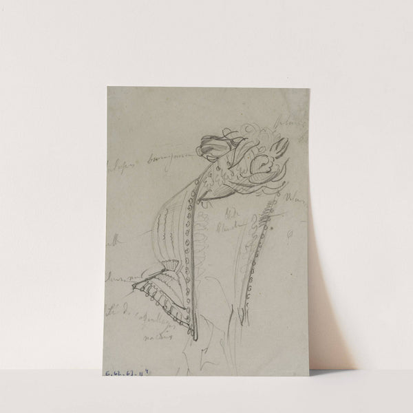 Détail d’une coiffe (1863-1864) by Anaïs Colin-Toudouze