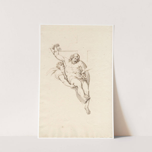 Detail from The deposition, fresco in the Trinità del Monte in Rome by David Humbert de Superville