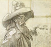 Detail of cartoon for mural Westward the Course of Empire