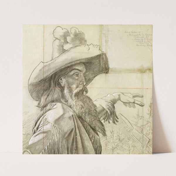 Detail of cartoon for mural Westward the Course of Empire by Emanuel Gottlieb Leutze