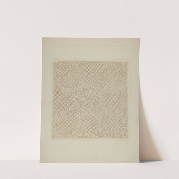 Detail of Quilt - Tulip Pattern by Fred Hassebrock