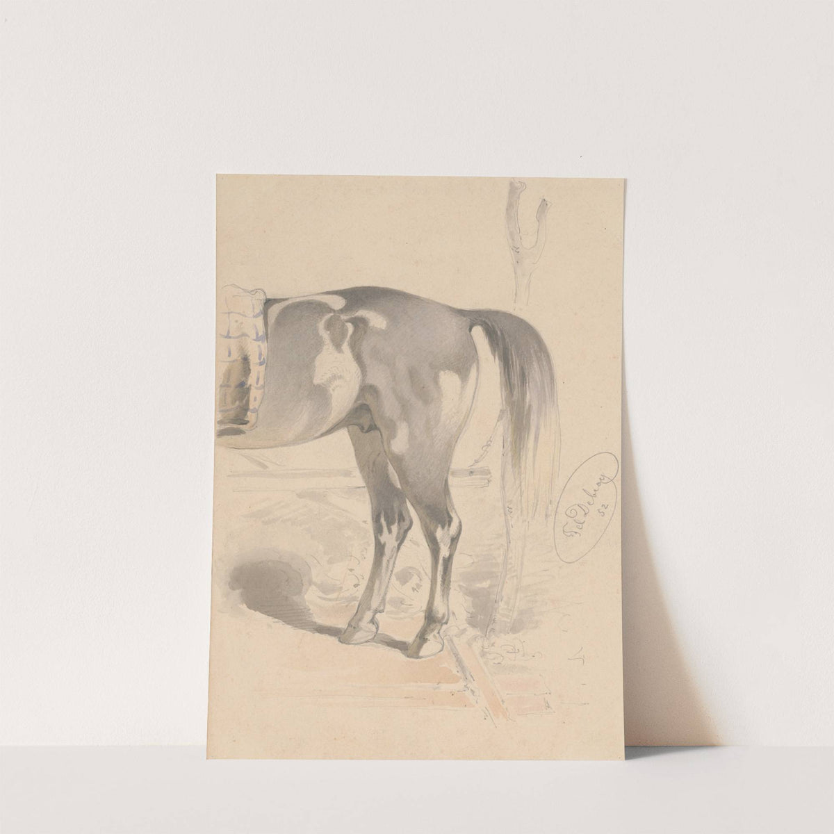 Detail Study of the Back of a Horse by Friedrich Carl von Scheidlin