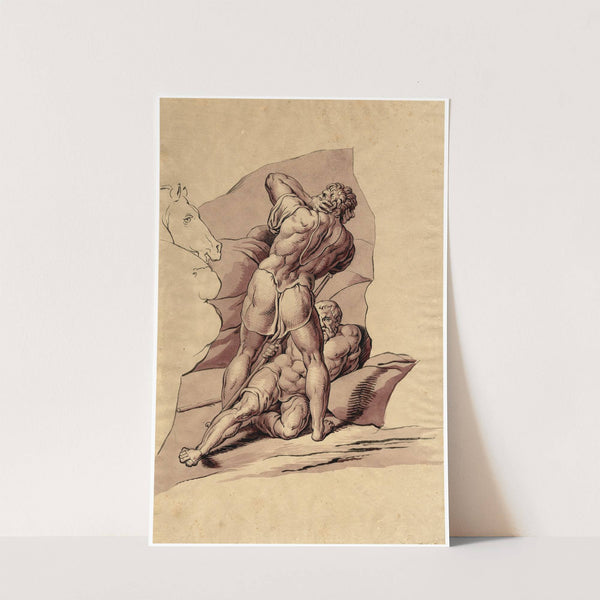 Detail v. ‘De bekering van Paulus’ by David Humbert de Superville