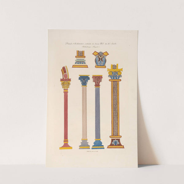 Détails d'architecture, extraits de divers MS. du IXe siècle. by Nicolas Xavier Willemin