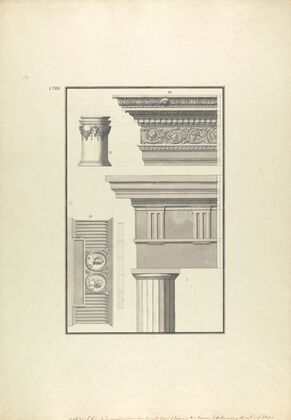 Details of a Doric Order from the Forum of Halicarnassus and Details from a Temple in Geyna