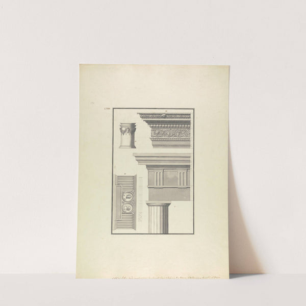 Details of a Doric Order from the Forum of Halicarnassus and Details from a Temple in Geyna by Giovanni Battista Borra