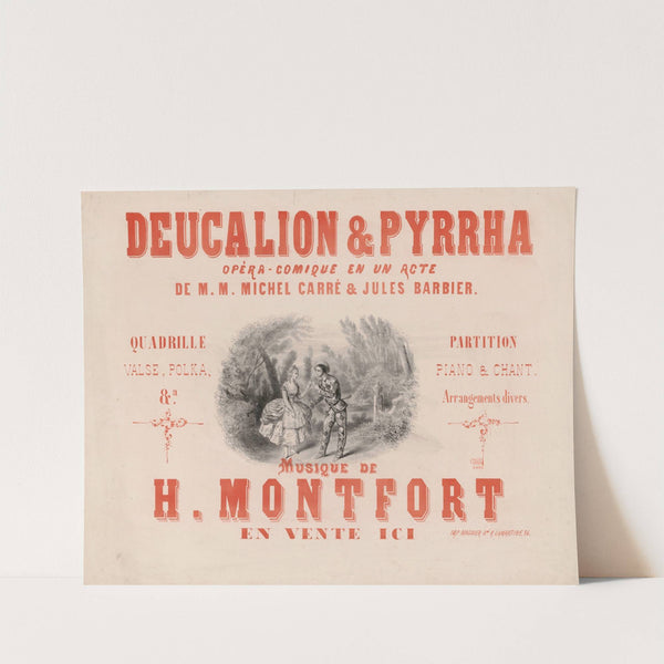 Deucalion et Pyrrha. Opéra-comique en un acte de MM. Michel Carré et Jules Barbier (1855) by Joseph Aumont