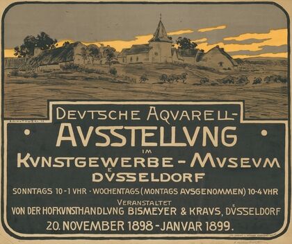 Deutsche Aquarell-Ausstellung im Kunstgewerbe-Museum Düsseldorf 1899 (1898)
