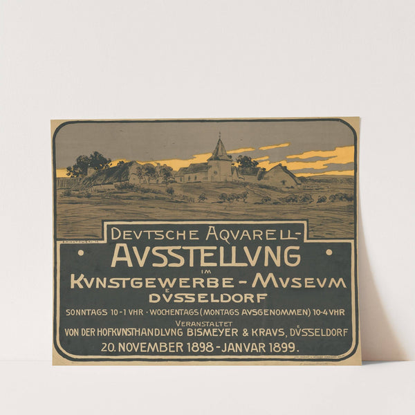 Deutsche Aquarell-Ausstellung im Kunstgewerbe-Museum Düsseldorf 1899 (1898) by Erich Nikutowski