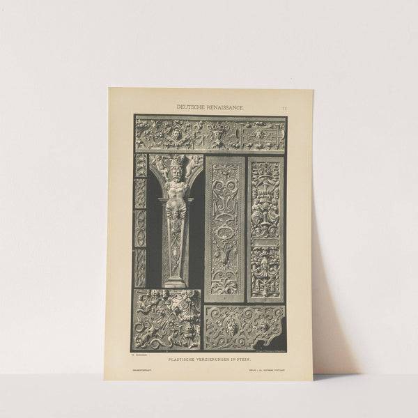 Deutsche Renaissance – Plastische Verzierungen in Stein (1887) by Heinrich Dolmetsch