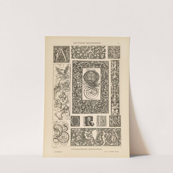 Deutsche Renaissance – Typographische Verzierungen (1887) by Heinrich Dolmetsch