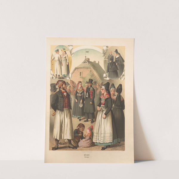 Deutsche Volkstrachten Pl.02 (1870) by Albert Kretschmer