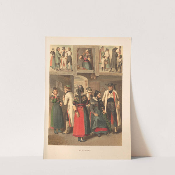 Deutsche Volkstrachten Pl.09 (1870) by Albert Kretschmer