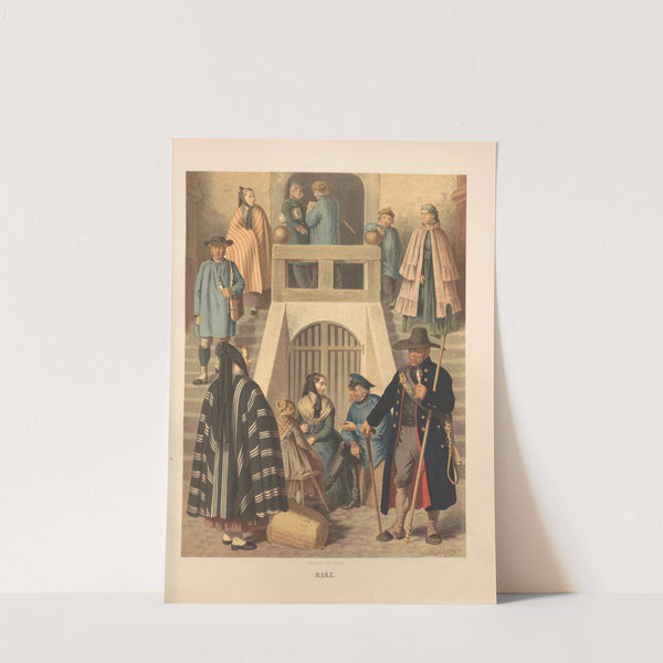 Deutsche Volkstrachten Pl.10 (1870) by Albert Kretschmer