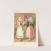 Deutsche Volkstrachten Pl.13 (1870) by Albert Kretschmer