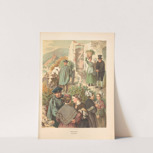 Deutsche Volkstrachten Pl.18 (1870) by Albert Kretschmer