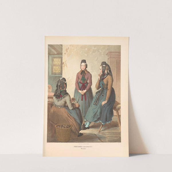 Deutsche Volkstrachten Pl.19 (1870) by Albert Kretschmer