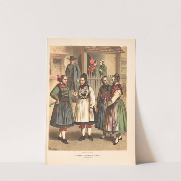 Deutsche Volkstrachten Pl.20 (1870) by Albert Kretschmer