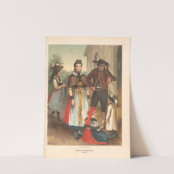 Deutsche Volkstrachten Pl.22 (1870) by Albert Kretschmer