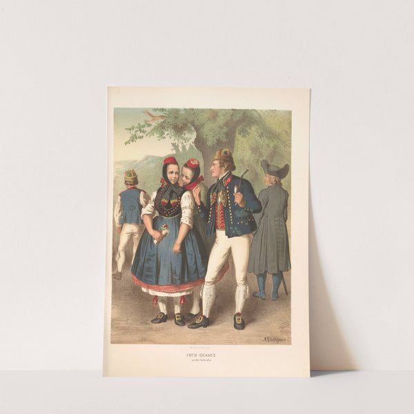 Deutsche Volkstrachten Pl.23 (1870) by Albert Kretschmer