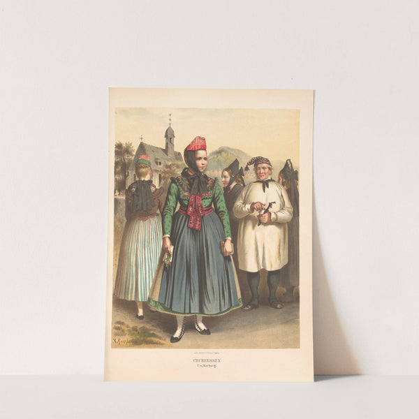Deutsche Volkstrachten Pl.25 (1870) by Albert Kretschmer