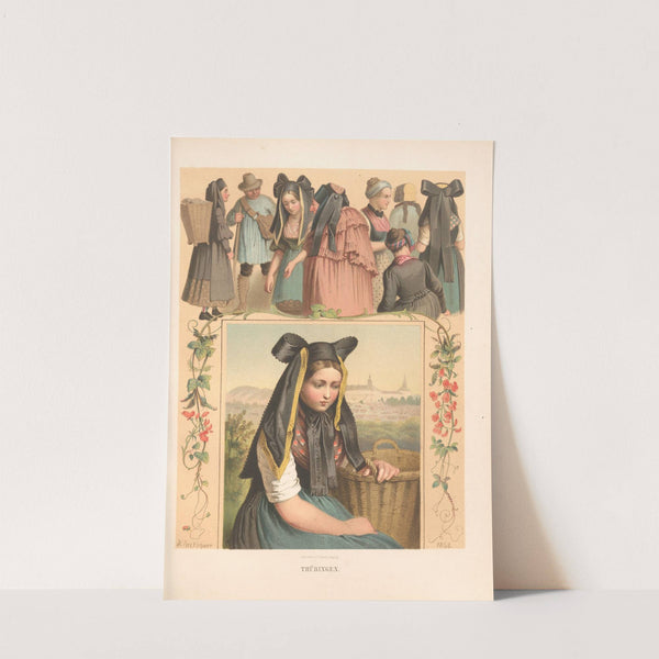 Deutsche Volkstrachten Pl.27 (1870) by Albert Kretschmer