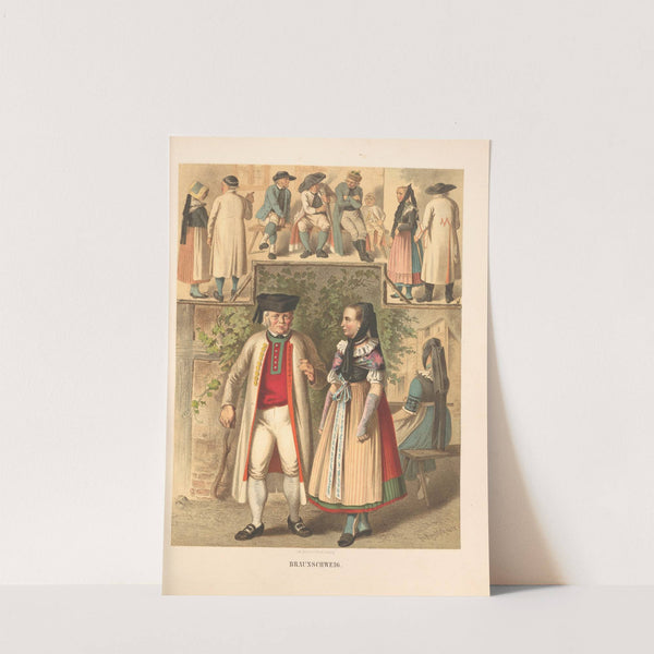 Deutsche Volkstrachten Pl.30 (1870) by Albert Kretschmer