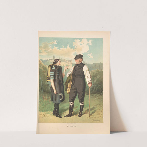 Deutsche Volkstrachten Pl.34 (1870) by Albert Kretschmer