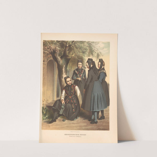 Deutsche Volkstrachten Pl.35 (1870) by Albert Kretschmer