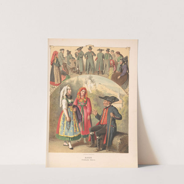 Deutsche Volkstrachten Pl.36 (1870) by Albert Kretschmer