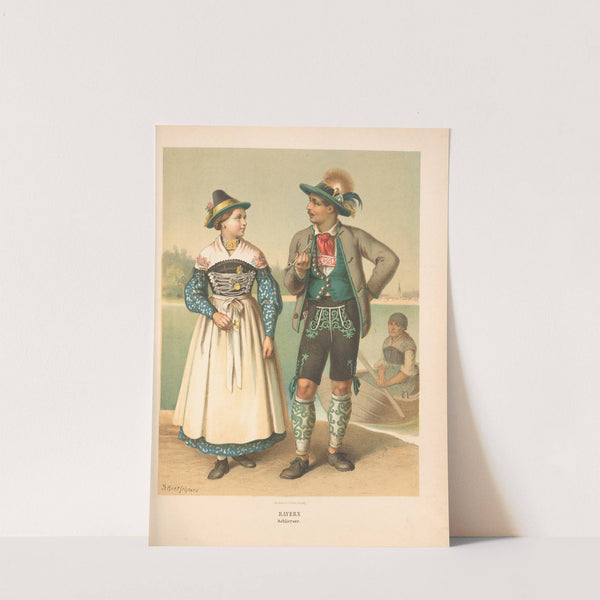 Deutsche Volkstrachten Pl.38 (1870) by Albert Kretschmer