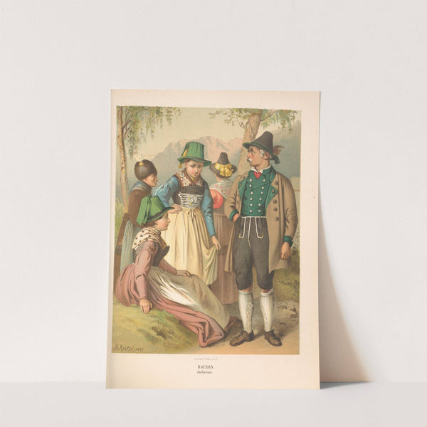 Deutsche Volkstrachten Pl.39 (1870) by Albert Kretschmer