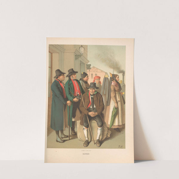 Deutsche Volkstrachten Pl.40 (1870) by Albert Kretschmer