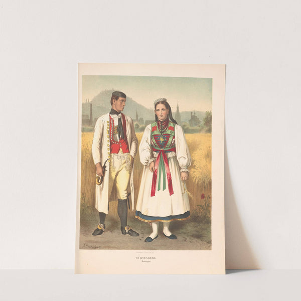 Deutsche Volkstrachten Pl.41 (1870) by Albert Kretschmer
