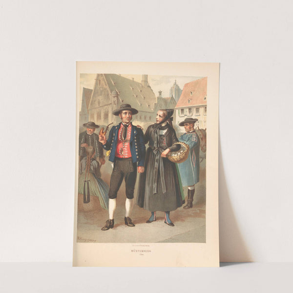 Deutsche Volkstrachten Pl.46 (1870) by Albert Kretschmer