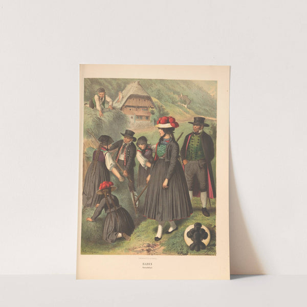 Deutsche Volkstrachten Pl.49 (1870) by Albert Kretschmer
