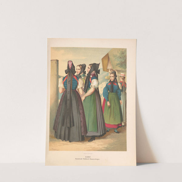 Deutsche Volkstrachten Pl.52 (1870) by Albert Kretschmer