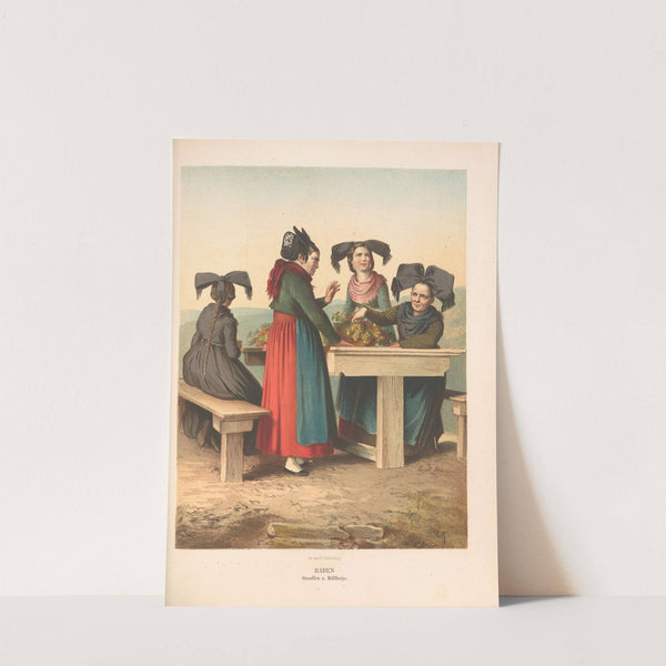 Deutsche Volkstrachten Pl.53 (1870) by Albert Kretschmer