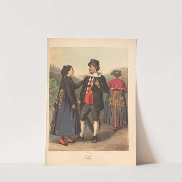 Deutsche Volkstrachten Pl.54 (1870) by Albert Kretschmer