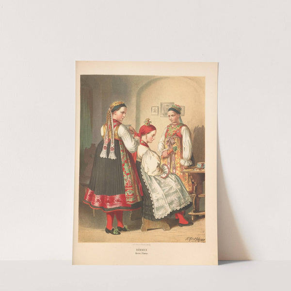 Deutsche Volkstrachten Pl.57 (1870) by Albert Kretschmer