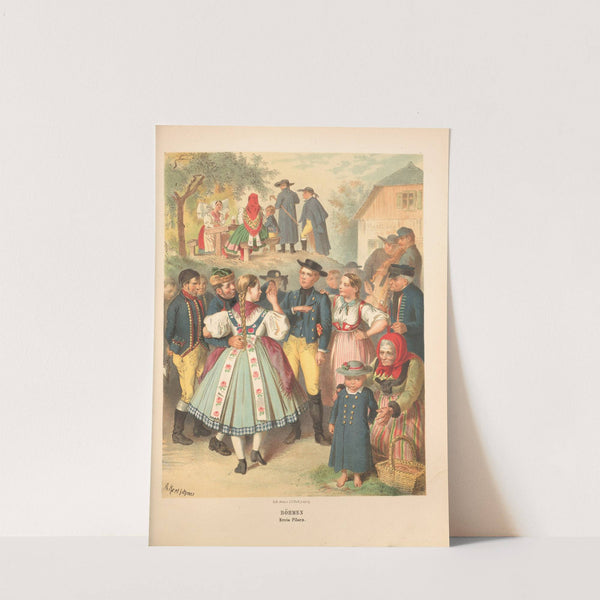 Deutsche Volkstrachten Pl.58 (1870) by Albert Kretschmer