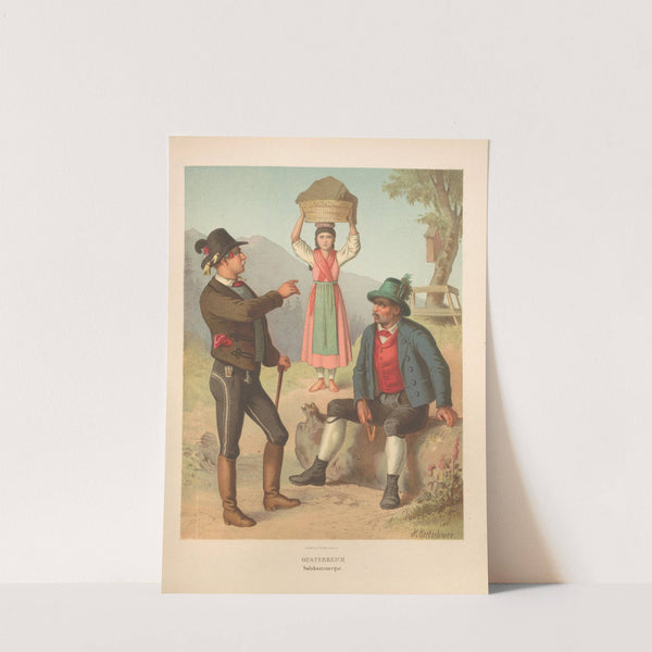 Deutsche Volkstrachten Pl.62 (1870) by Albert Kretschmer