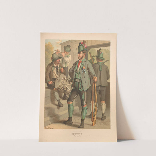 Deutsche Volkstrachten Pl.63 (1870) by Albert Kretschmer