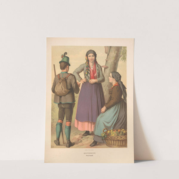Deutsche Volkstrachten Pl.64 (1870) by Albert Kretschmer