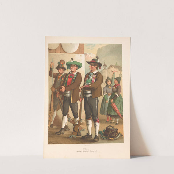 Deutsche Volkstrachten Pl.72 (1870) by Albert Kretschmer